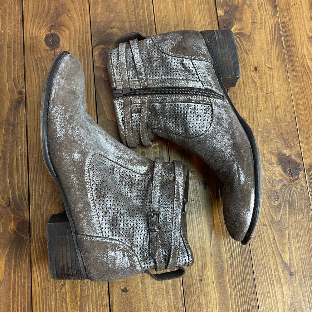 Seychelles size 9 sanctuary metallic metal leather booties - Picture 6 of 8